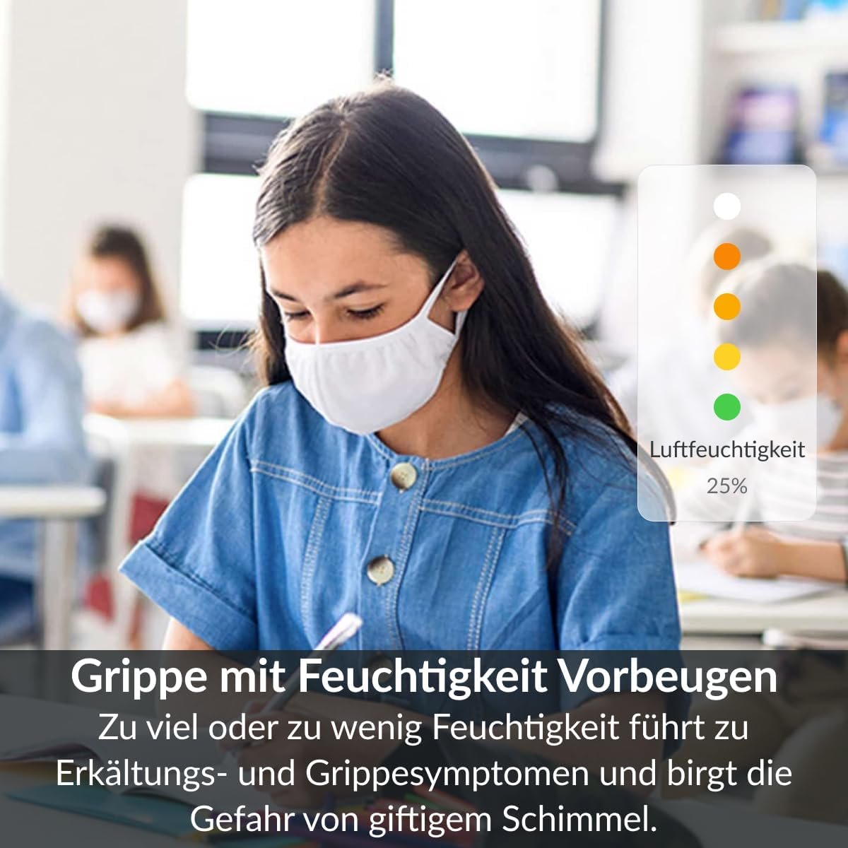 Awair-Element Luftqualität Messgerät, CO2-Sensor, VOC Messgerät, Raumluft-Monitor, Luftqualitätsmesser mit App, Smartter luftqualitaismitor für – Bild 6