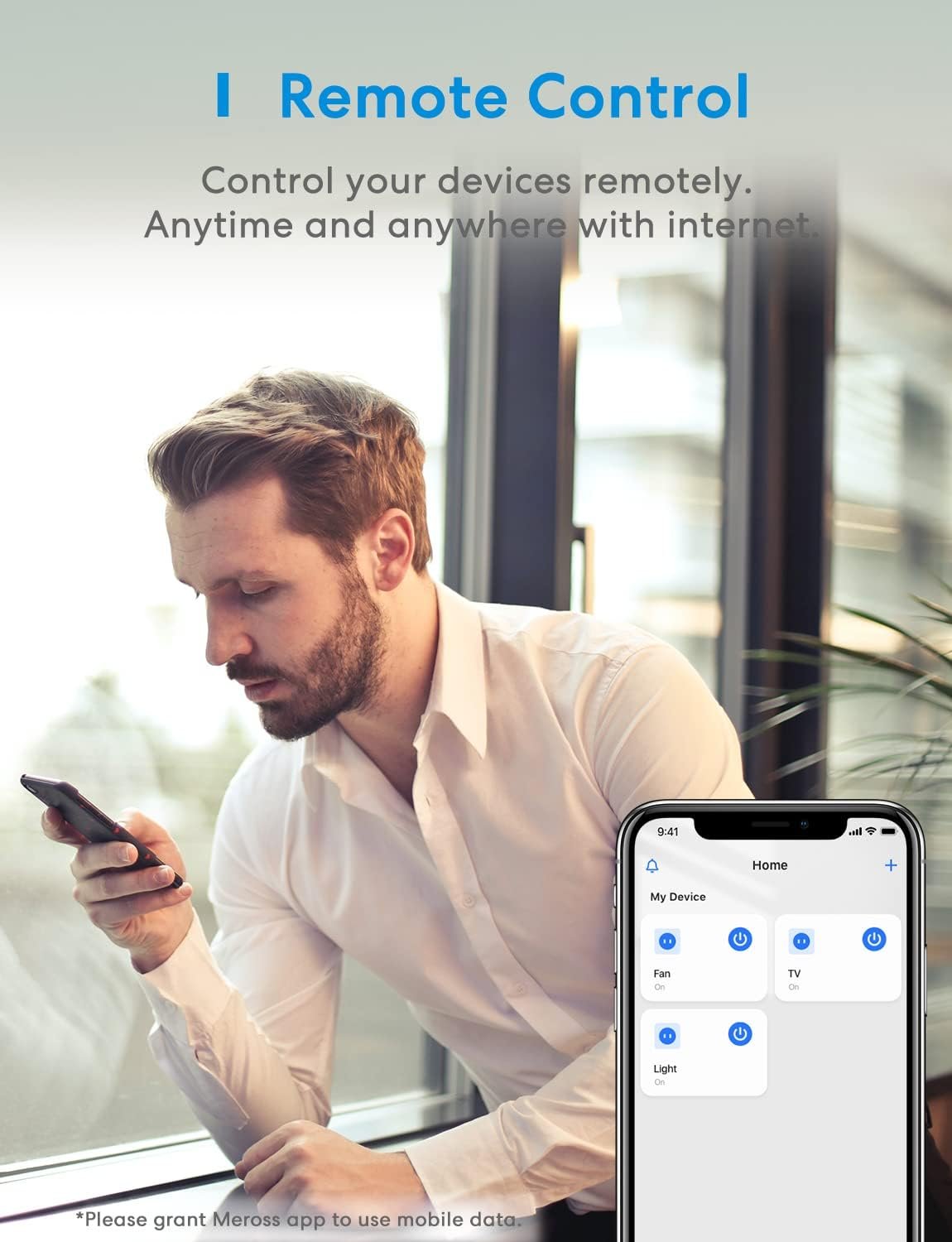 Smart Steckdose FunktionIert MIT Apple Homekit, Meross Wlan Steckdose, Intelligenter Stecker, Kompatibel Mit Siri, Alexa, Google Assistant und SmartThings, Kein Hub Erforderlich, 16 a, 2,4 GHz, 2PCS – Bild 3
