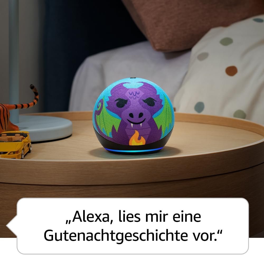Echo Dot (Neueste Generation) Kinder | Intelligenter wlan- und bluetooth-lautsprecher MIT Alexa | 1 Jahr Amazon Kids+ inklosiv | Eulen-Design – Bild 6