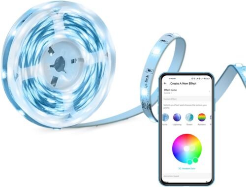 Tapo LED Strip 5m, WiFi LED Streiflen, 16 Mio. Farben, Dimmbar, App Steuerung, Schneidbar, Kompatibel Mit Amazon Alexa, Hey Google, Kein Hub Notwendig, Energiesparend (Tapo L900-5)