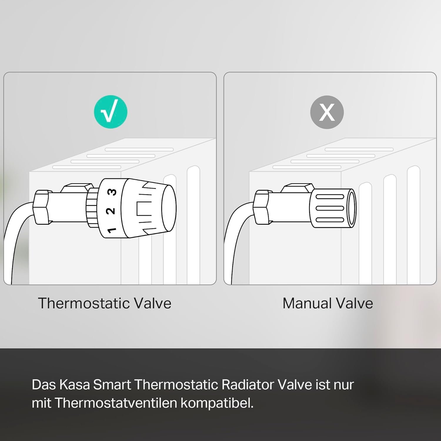 TP -Link Kasa Smartes Heizkörperthermostat - WiFi Starter Kit, inklosiv 1 Thermostat und 1 Hub, Heizungssteuerung (Kasa -App, Geofencing, Fensterklungserkenung), Materie, Alexa, Alexa, Alexa, Alexa – Bild 12