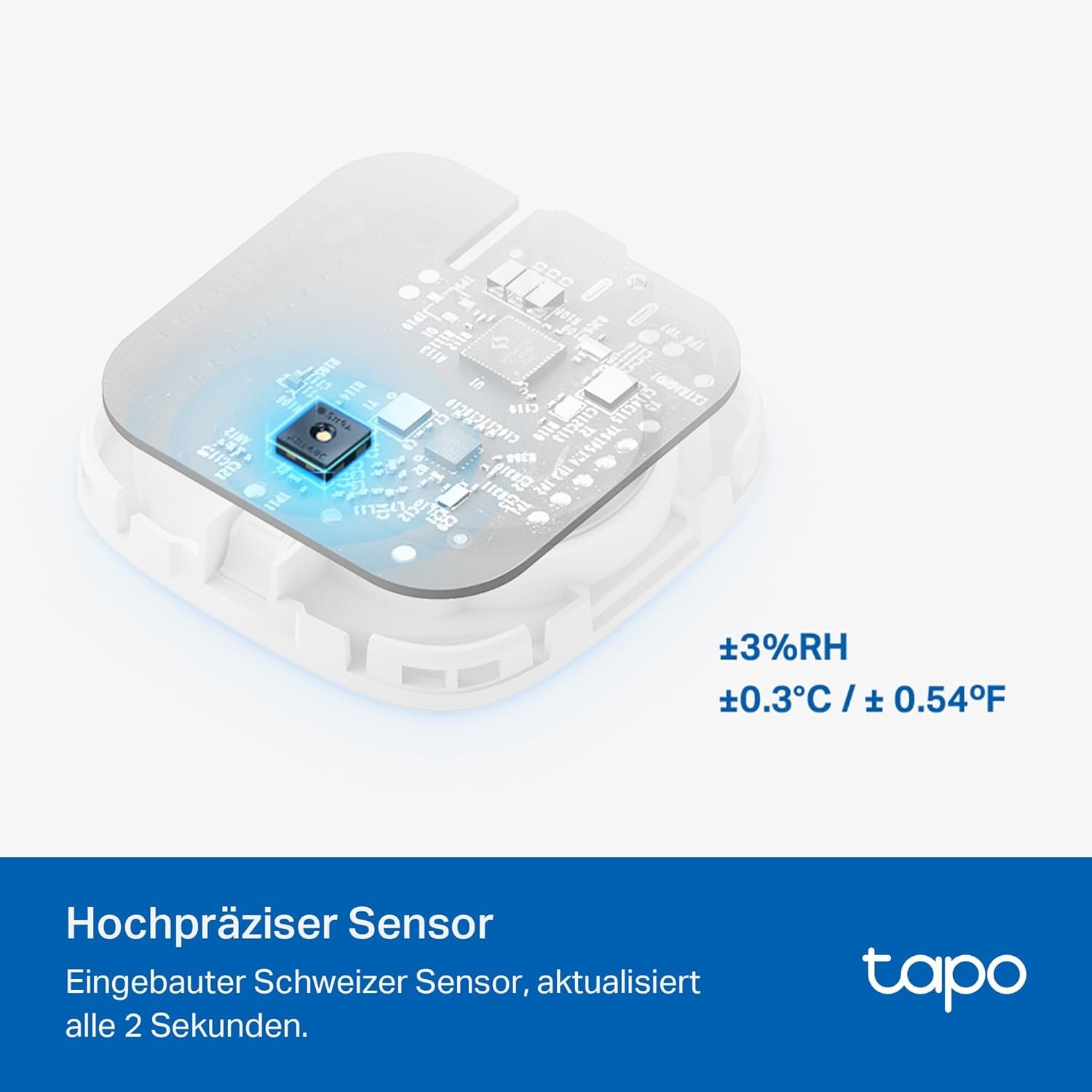 TAPO T310 Smart Temperatur & LuftfeuchtigKEITSMONITOR, Kostenlose datenspeicherung, Visuellle Grafiken, flexible Installation, App-Benachrichtungen, Hub H100 Erforderlich – Bild 4