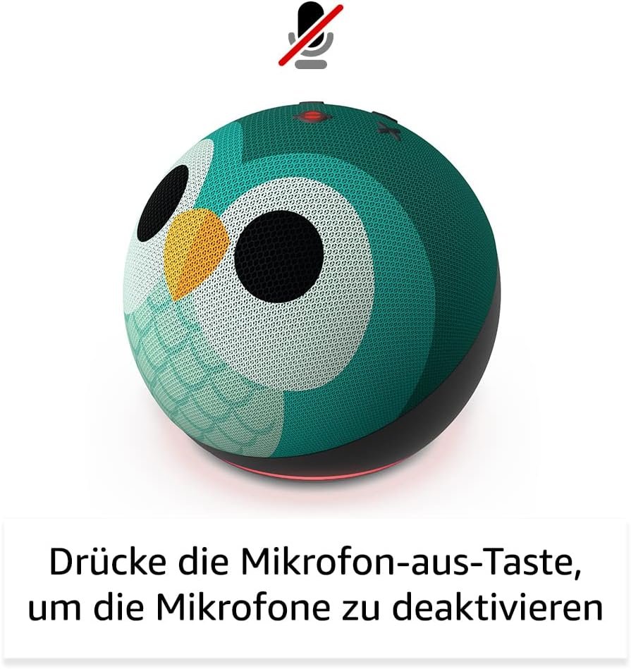 Echo Dot (Neueste Generation) Kinder | Intelligenter wlan- und bluetooth-lautsprecher MIT Alexa | 1 Jahr Amazon Kids+ inklosiv | Eulen-Design – Bild 7