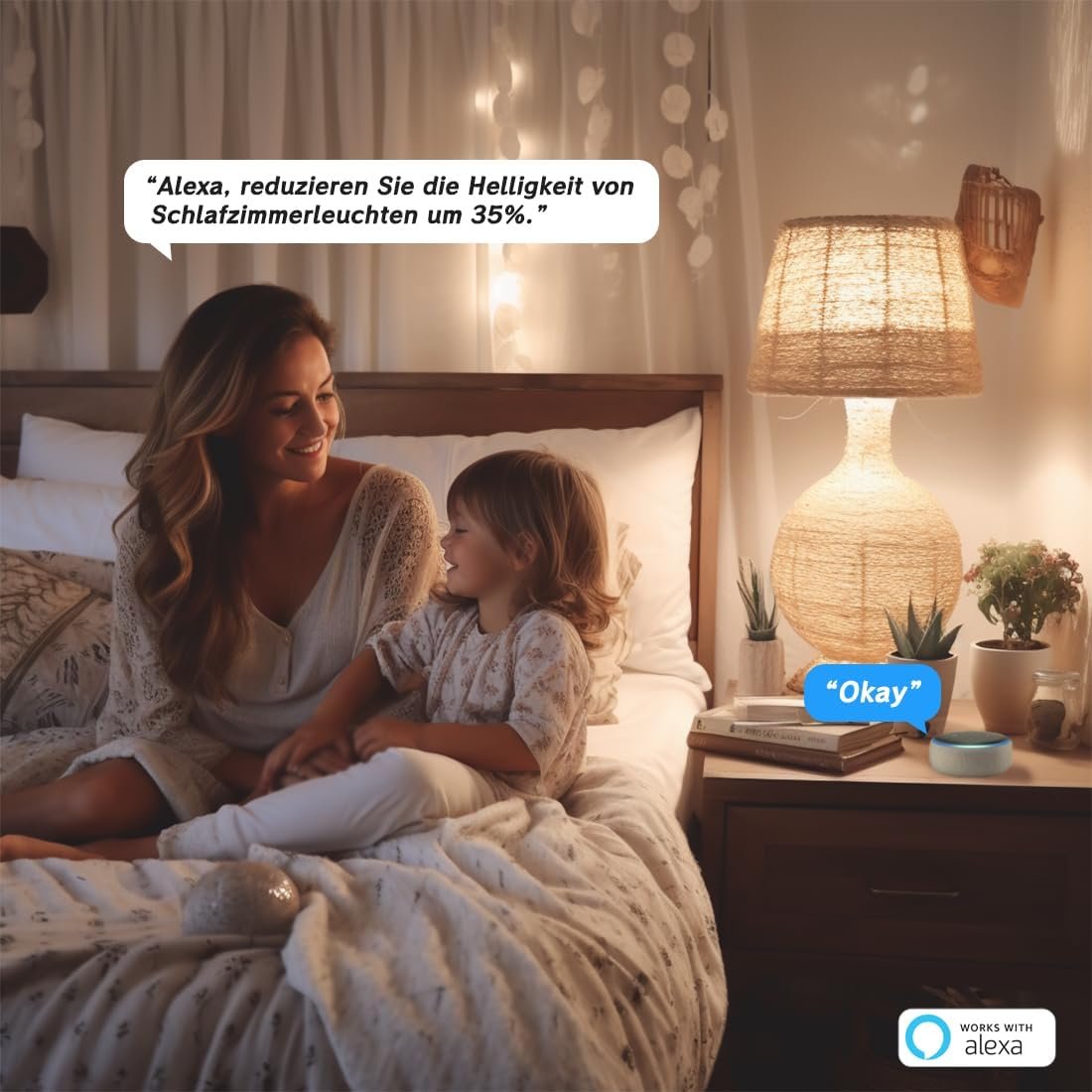 Feigorbib Alexa Smart Glühbirne E27, LED Lampe ersetzt 120W 1280 Lumen, kompatibel mit Alexa, Bluetooth -dimmbarem, warmem weißem, kühlem Weiß und mehrfarbig, kein Hub erforderlich, Pack von 4 – Bild 3