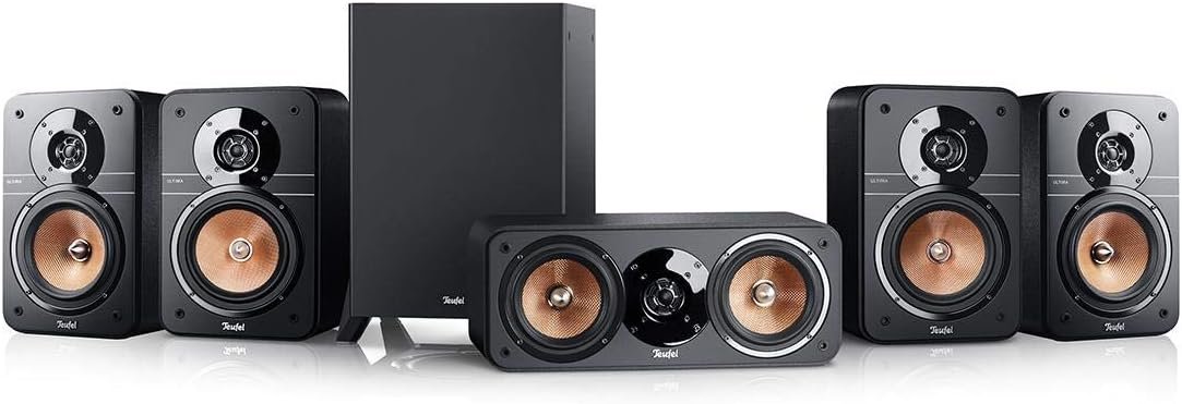 Teufel Ultima 20 Surround 5.1 -Sets - Heimkino Lautspecher 5.1 Soundanklage Kino Baumklang Surround Subwoofer Film High -End HiFi -Lautsprecher - Schwarz