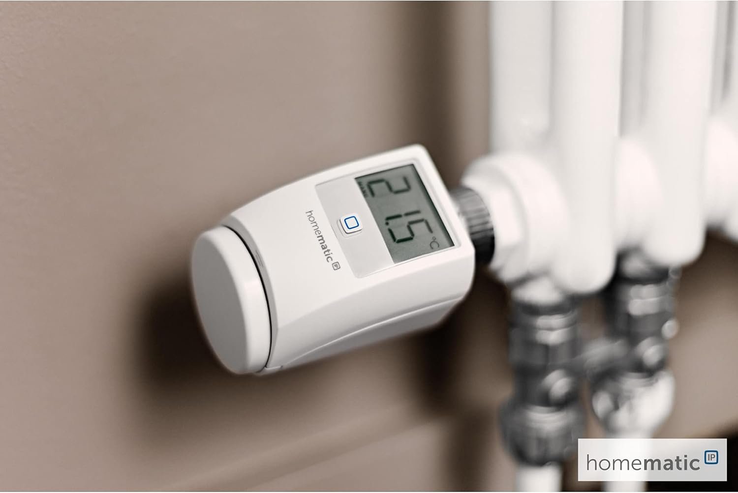 Homematic IP Smart Home Heizkörperthermostat, Digitaler Thermostat Heizung, Heizungsthermostat, Steuerung pro App, Alexa & Google Assistent, Einfache -Installation, Energie Sparen, 140280A0 – Bild 2