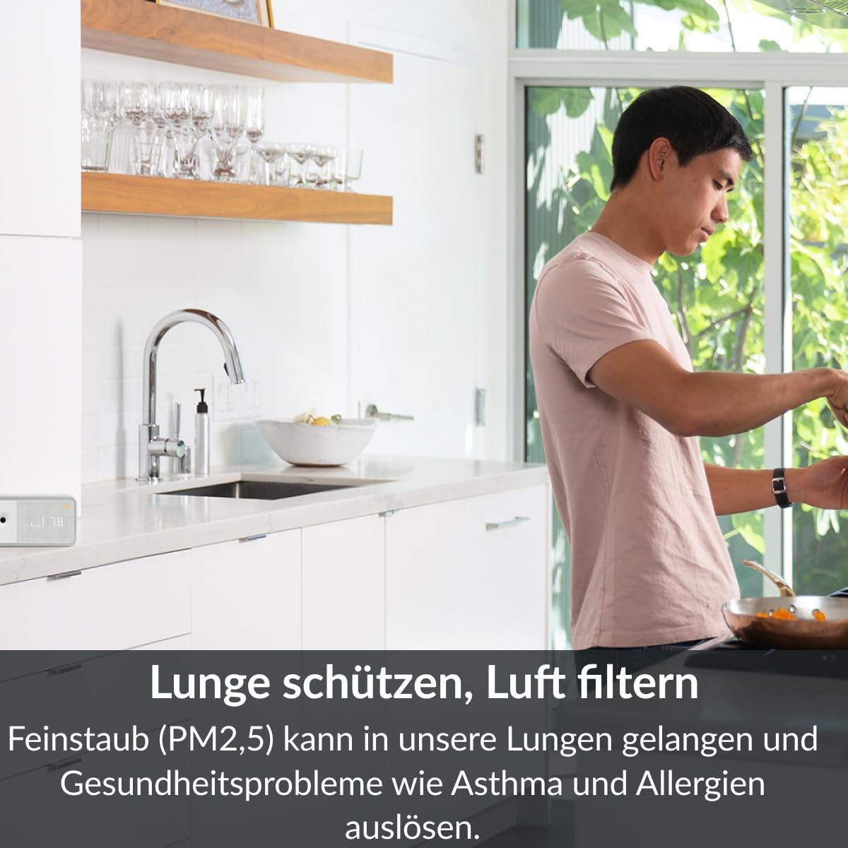 Awair-Element Luftqualität Messgerät, CO2-Sensor, VOC Messgerät, Raumluft-Monitor, Luftqualitätsmesser mit App, Smartter luftqualitaismitor für – Bild 9