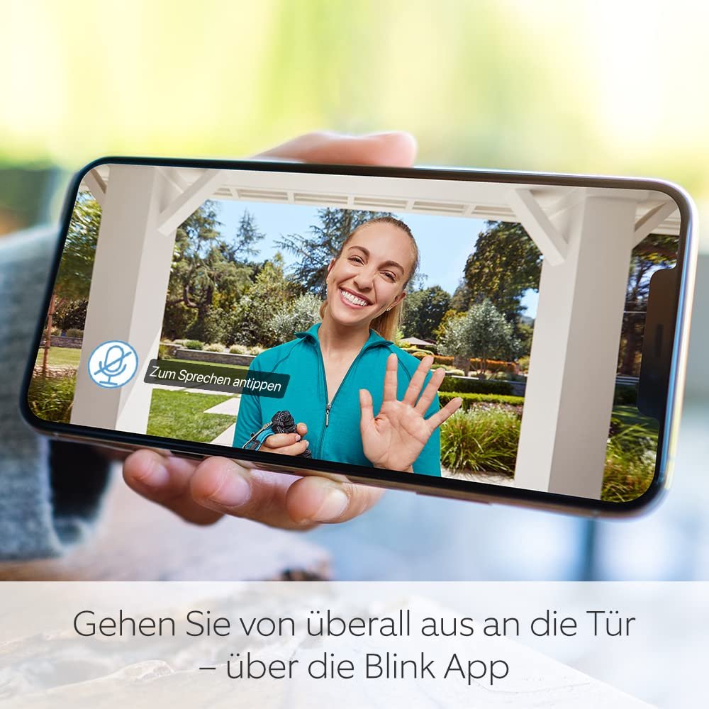 Blink Videotürklingel (Video-Türklingel), Lange Batterielaufzeit, Gegenspechfunkion, Selbstinstallation, HD-Video, Bewegungserfassung, App-Benachrichtungen bei Klingeln, Alexa-Kompatibel (Schwarz) – Bild 3