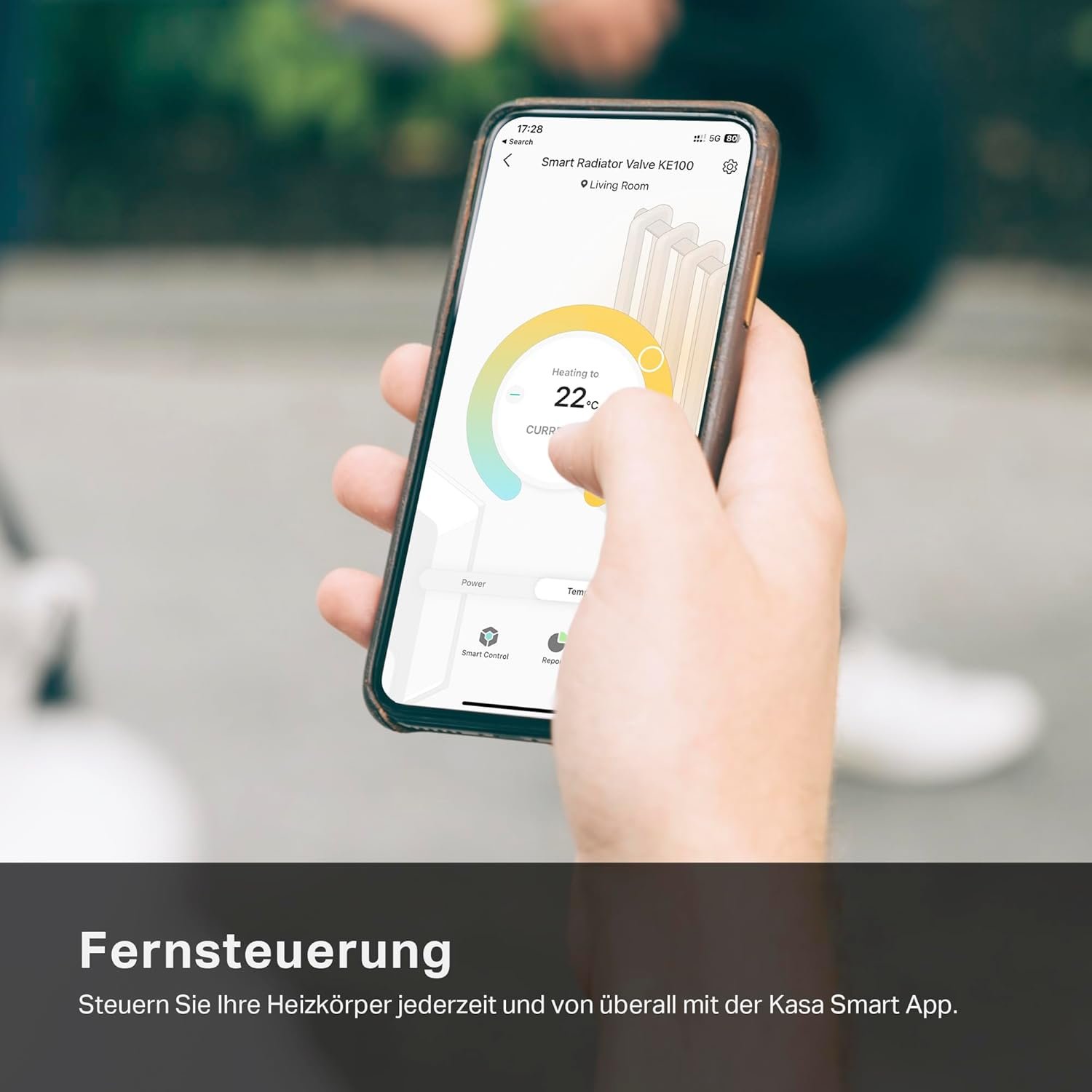 TP -Link Kasa Smartes Heizkörperthermostat - WiFi Starter Kit, inklosiv 1 Thermostat und 1 Hub, Heizungssteuerung (Kasa -App, Geofencing, Fensterklungserkenung), Materie, Alexa, Alexa, Alexa, Alexa – Bild 7