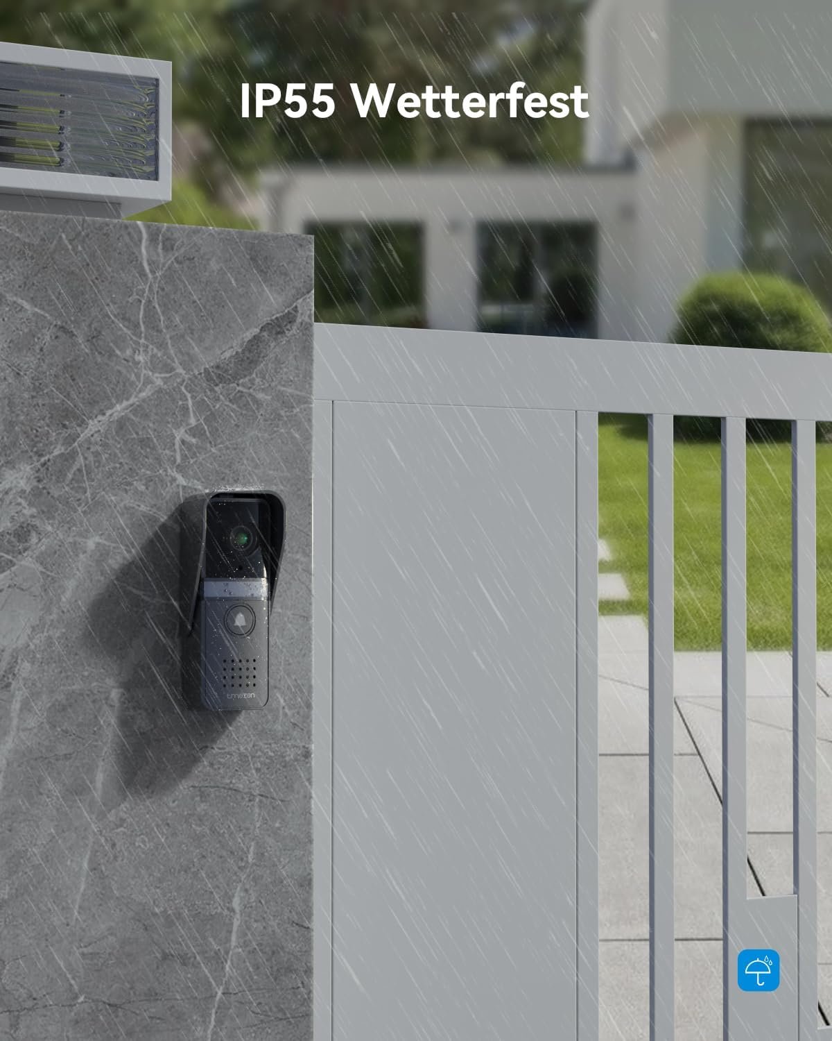 Tmezon Video türspechanlage 4-draht, türspechanlage MIT Kamera, 7 "Monitor MIT KabelgeBundener Türklingel, Nachversion, Live-Ansischen und Konveration, Lentsperren Durch Monitor, 16 Klingeltönee – Bild 5