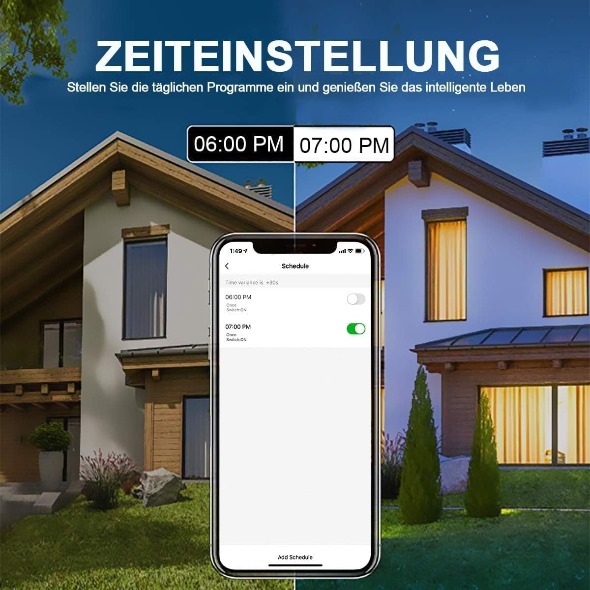 Extrastar Smart Glühbirne E27 G45, Alexa Led Wifi Lampe 2700K-6500K, 4,9W 470LM 16 MILEN FARBEN WLAN DIMMBAR GLuhbirne, Rgb Birne Kompatibel Mit Alexa, Google Home, 2 Stückk – Bild 6