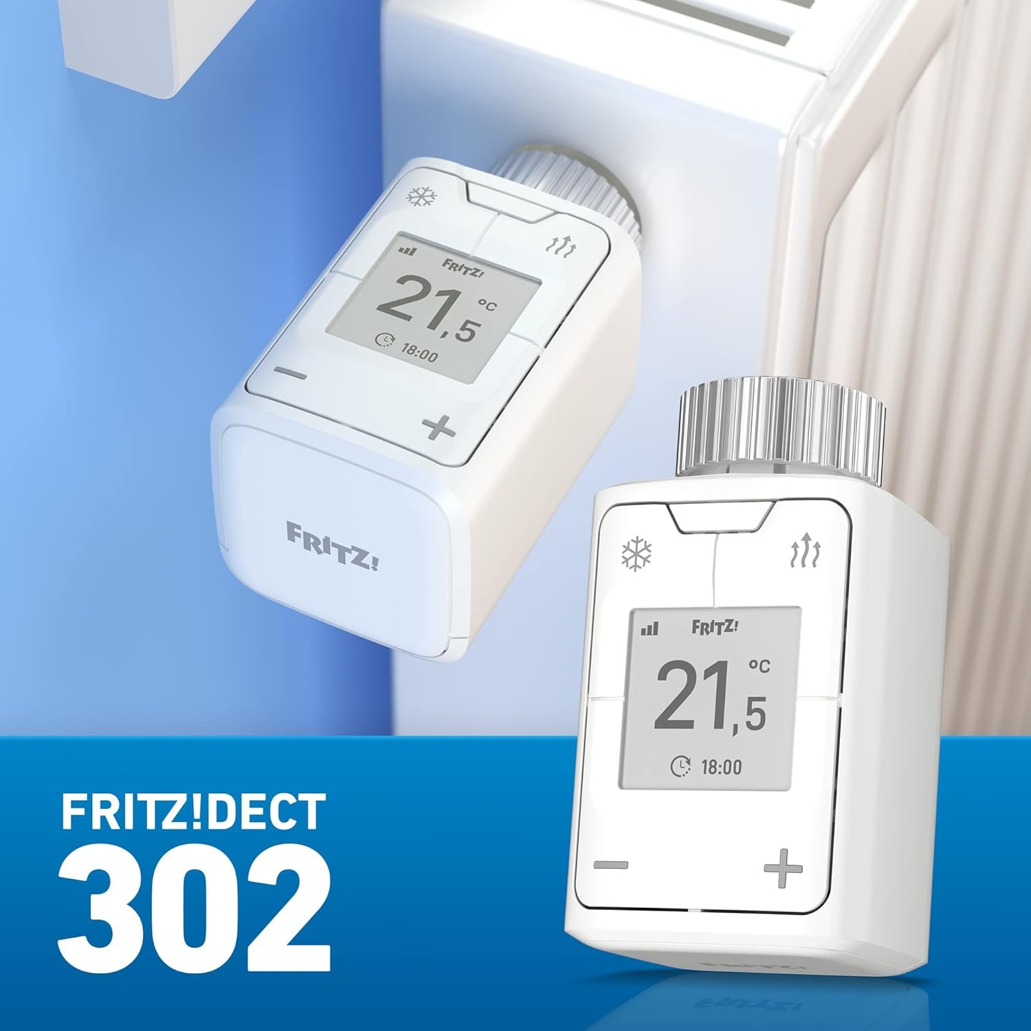 Fritz! DECT 302 (Intelligenter Heizkörperregler für Das Heimnetz, Zum Energie Sparen, für alle Gängigen Heizkörperventile und Fritz! Box Mit Dect-Basis, Fritz! Os Ab Version 6.83) – Bild 6