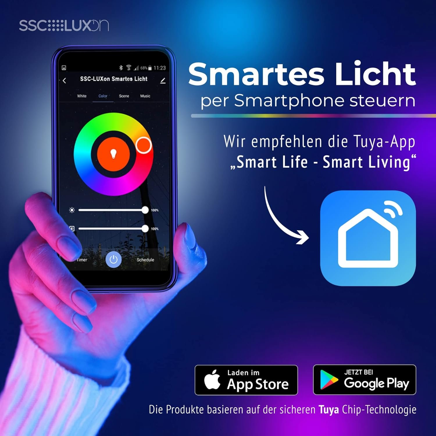 SSC -Luxon 3 Stücke Juavi Bodenleuchte Einbau Aussen Schwarz Kompatibel MIT Smart Sprecher - Außenleuchte Garten MIT Smart Home Gu10 LED – Bild 4