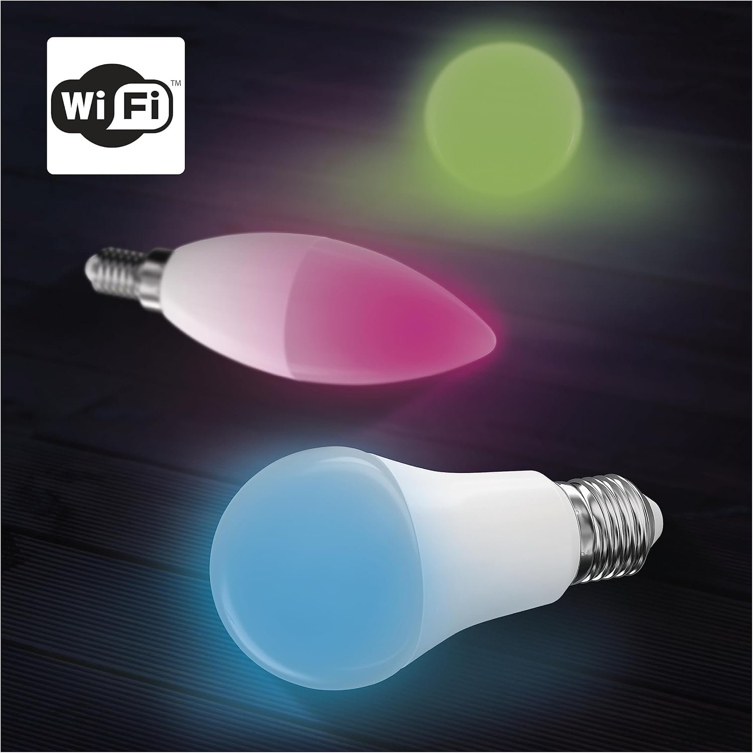 Emos Gosmart - Smart Home RGB LED -Lampe Kerze MIT App - E14 - Dimmbar, Mehrfarbig & Weißtöne - 470LM - Sparsam, 4,8w (Statt 40W Guhbirne) - 20 000 Stunden - WIFI - Google Home und Alex und Alex und Alex und Alex und Alex und Alex und Alex und Alex und Alex und Alex und Alex und Alex und Alex und Alex und Alex und – Bild 9