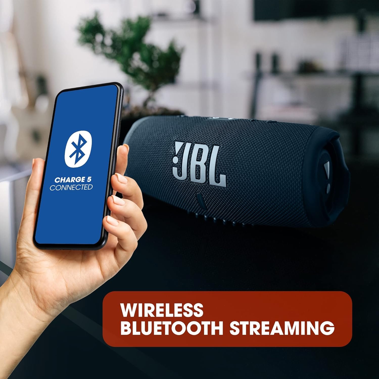 JBL Ladung 5 Bluetooth-Lautsprecher-Benzin-Blau-Wasserfeste, tragbare Boombox MIT Integrierter Powerbank-Eine Akku-Ladung für bis Zu 20 Stunden Kabellosen Musikgenuss – Bild 6