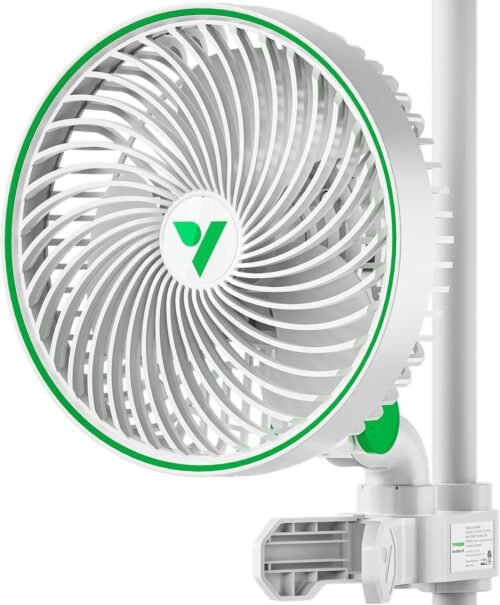 Vivosun aerowave e6 wachsen zeltventlüfter 6 „, EC Motor Smart WiFi Control, US-patentierte automatische Oszillations-Clip-Lüfter, Fästterfest IP-54, Starker Luftstrom Aber Leise für Hydroponische-Lüftung Zirkulation