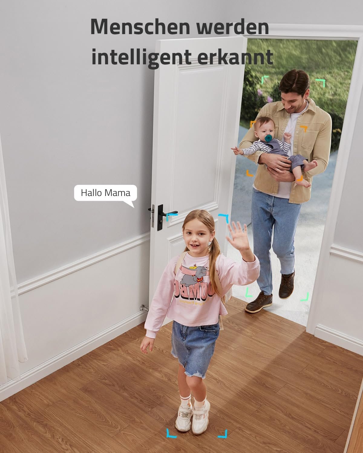 Eufy Security Indoor Cam E220, 2k überwachungskamera innen, Wlan, Schwenkbar, KameraÜberwachung Innen, MIT nachicht, Personen- & HauustiererKennung, Bewegungsverfolgung, Homebase 3 Kompatibel – Bild 4