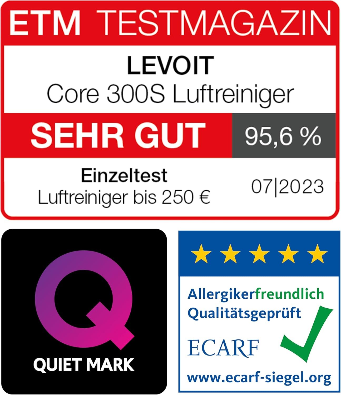 Levoit luftreiniger Allergiker mit Hepa Gegen 99,97 Prozent Schimmel Staub Pollen Pollen – Bild 2