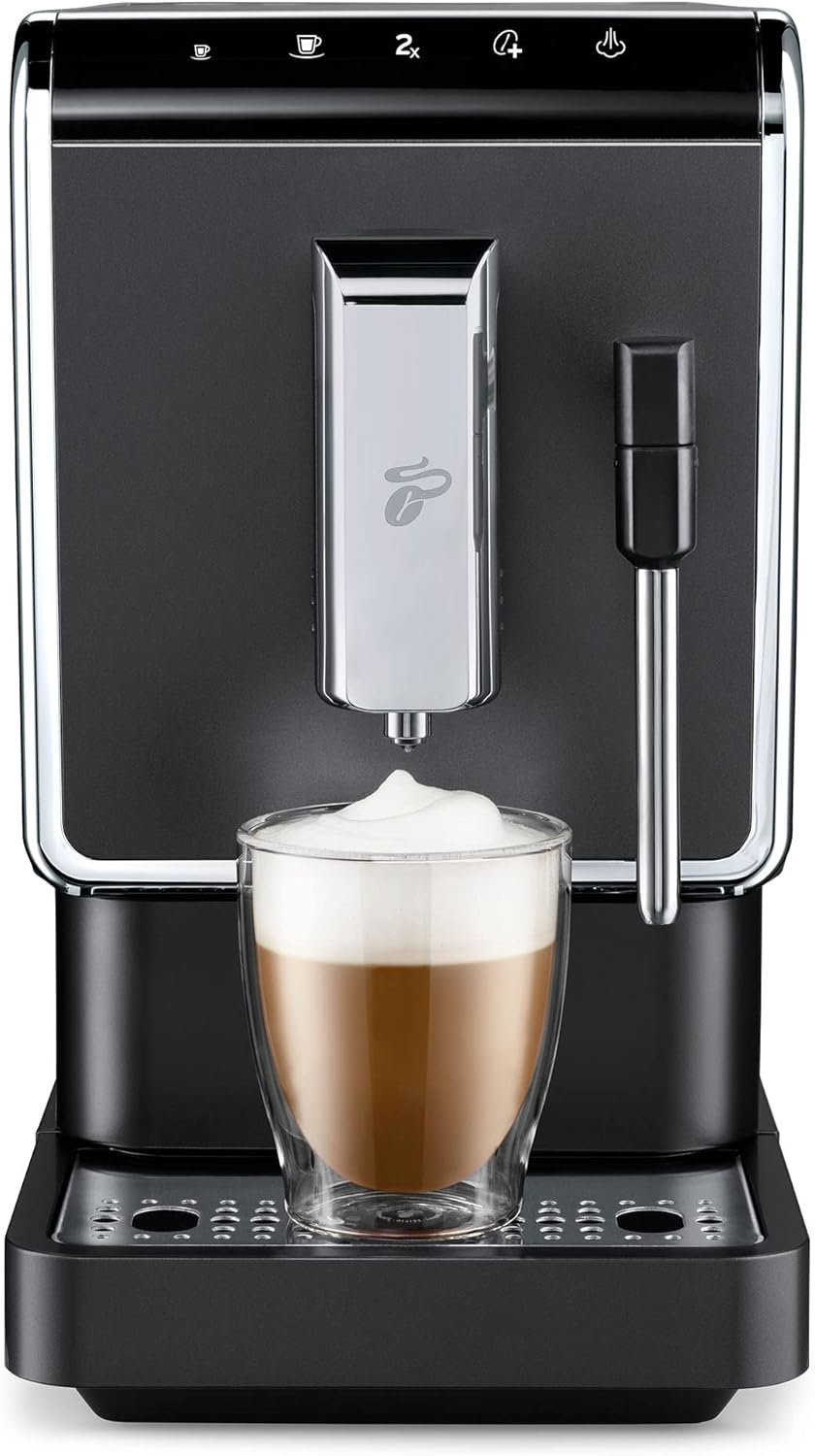 Tchibo Kaffeevollautomat Esperto Latte MIT Milchaufschauerfunktion für Caffè Crema, Espresso und Milchspecialitäten, Anthrazit – Bild 2