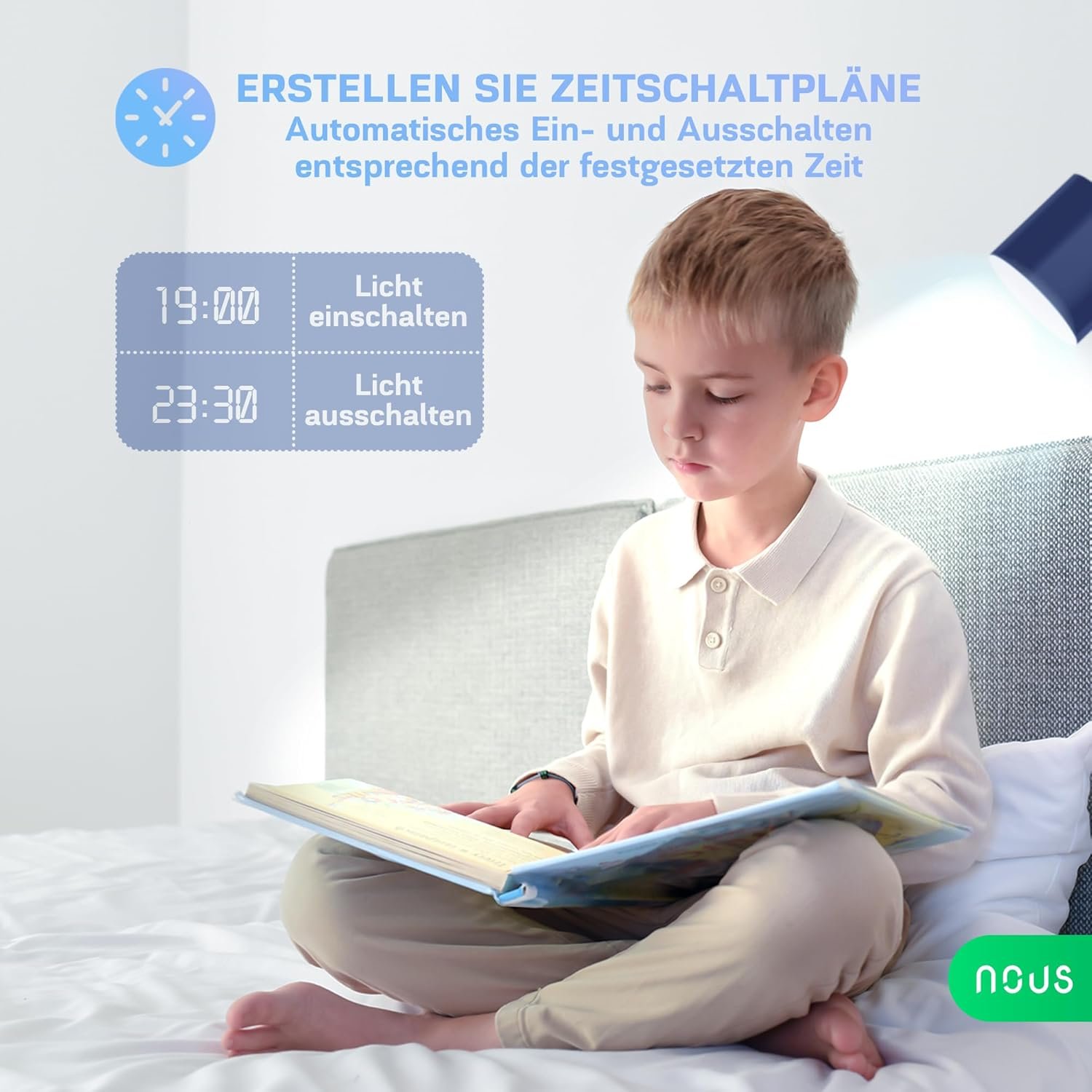 Nous P4 Smarte Wifi Guhbirne RGB E14, Kompatibel Mit Matter, Alexa, Google Home & Apple Homekit, Smart Home, Fernbedienung, LED Lampe Farbwechsel, Guhbirne Farbwechsel, RGB Guhbirne, 2.4 GHz WiFi -Wivi -Wihi – Bild 5