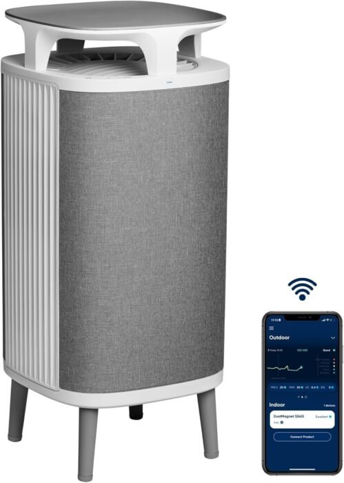 BlueAir Luftreiniger Staubmagnet 5440i Hepa Stille Luftreiniger, Luftwäscher für bis zu 79m², Grau
