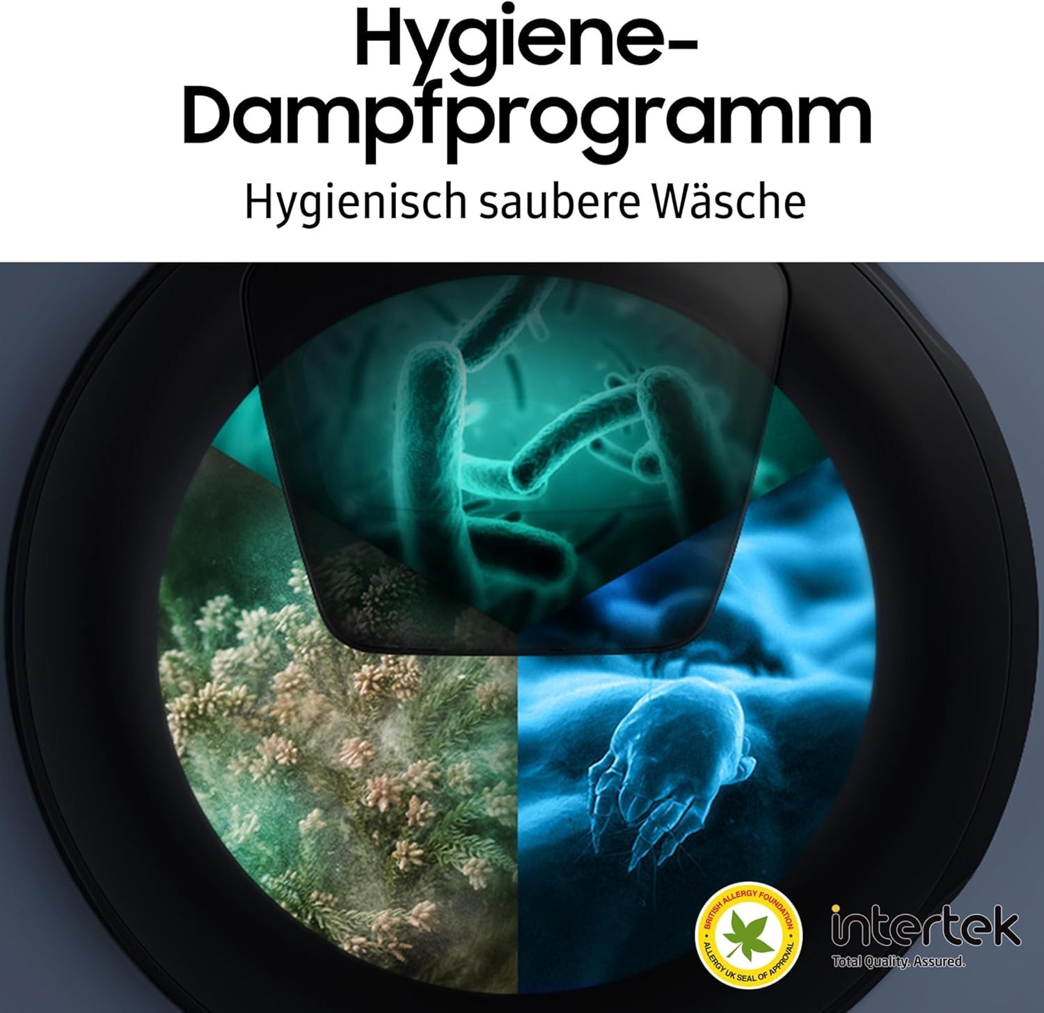 Samsung Waschmaschine, 9 kg, 1,400 U/min, EEK: A, Mikroplastik-Programm, Ecobubble, 14 Programm, WiFi SmartControl, Schwarz, WW90CGC04Aabeg – Bild 6