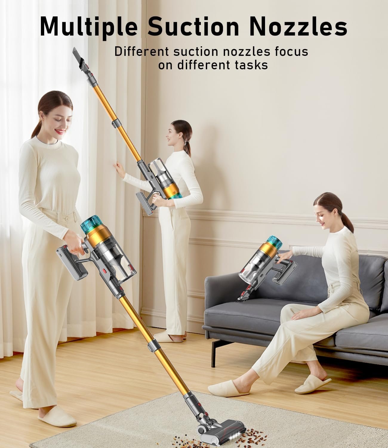 55000pa/600-W Akku Staubsauger Kabellos 55-Minuten 55-Minuten-Laufen – Bild 6