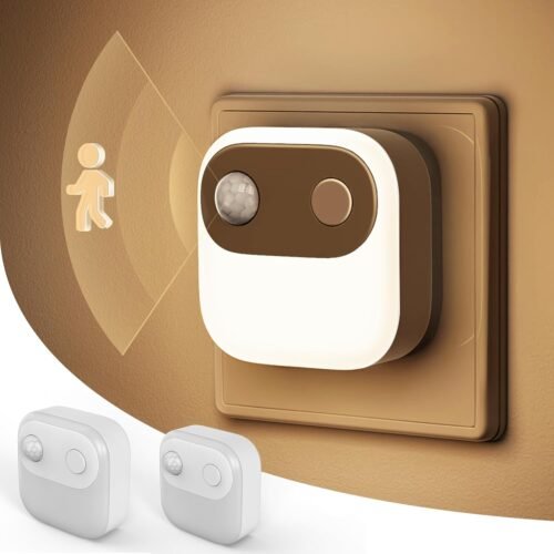 Lohas-geführtes von von Nachtlich mit Bewegungsmelder, 2er-Pack-LED nachtlich steckdose warmweiß 3000k, 30/60/100lm Helligkeit Einstellbar, Dämmerungsschalter nachtlich Für Flur, Treppe, Schlafzimmer, Schlafzimmer, Schlafzimmer, Schlafzimmer, Schlafzimmer, Schlafzimmer