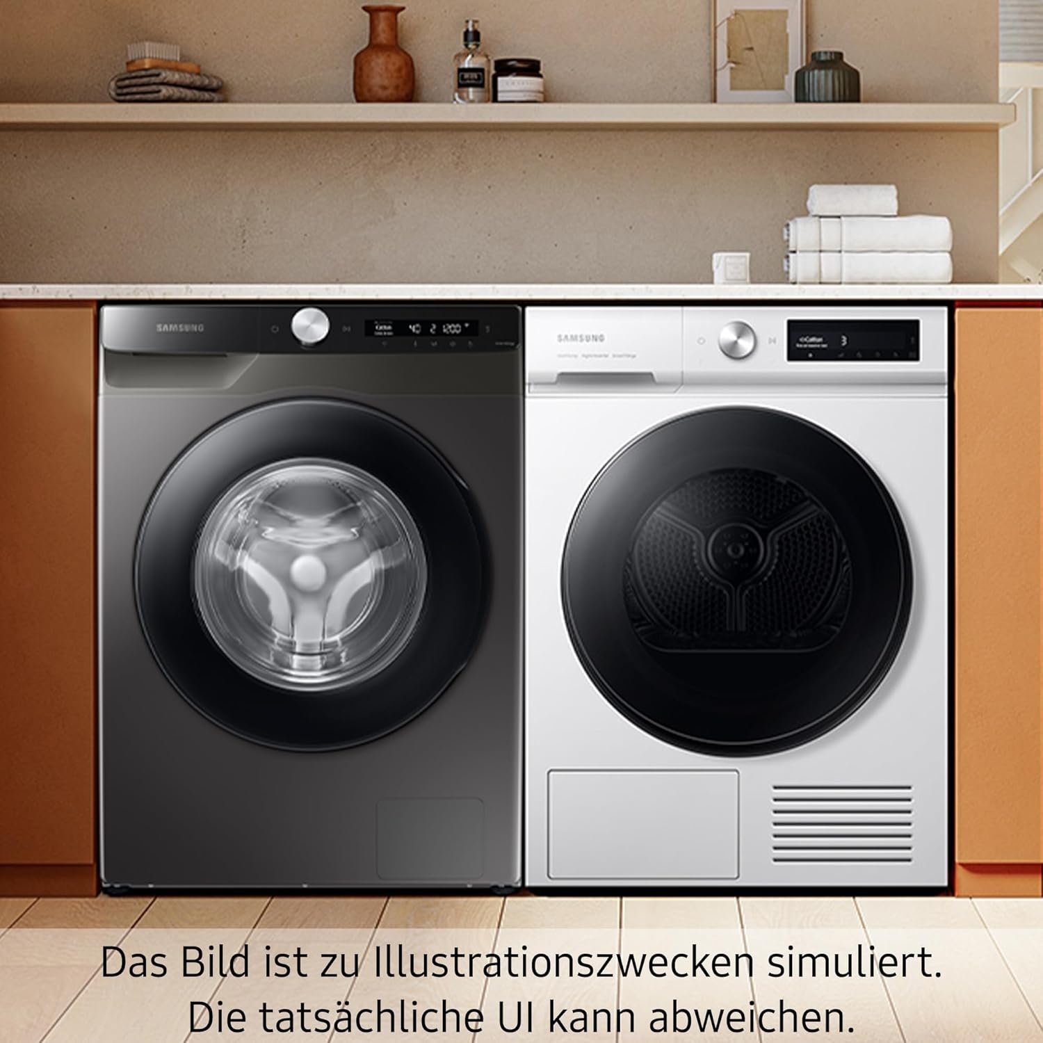 Samsung Waschmaschine, 9 kg, 1,400 U/min, EEK: A, Mikroplastik-Programm, Ecobubble, 14 Programm, WiFi SmartControl, Schwarz, WW90CGC04Aabeg – Bild 8
