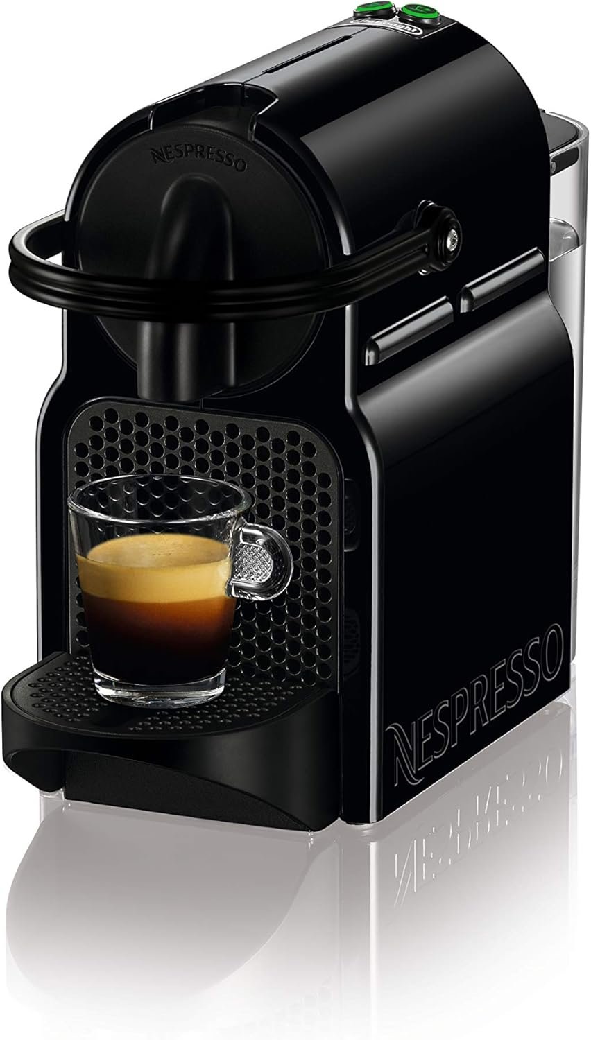 Nespresso de'longhi en 80.b Inissia kapselmaschine, Hochdruckpumpe und Energiesparfunkion, Automatische Power von 9 minuten, Tassenfülmenge für Espresso und Lungo, 0,7 l Wassertank, Schwarz, Schwarz, Schwarz – Bild 7