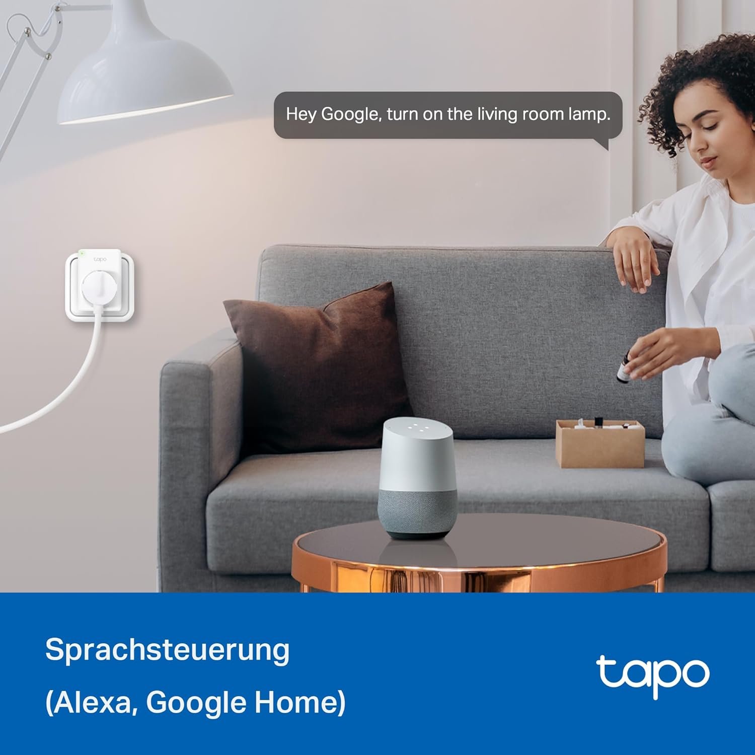 TP-Link Tapo Smart Wlan Steckdose Tapo P110 MIT Energieverbrauchsmesser, Smart Home Alexa Steckdose, FunktionTerert MIT Alexa, Google Home, Sprachsteuerung, Fernzuf, Mini, 4 Pack – Bild 5