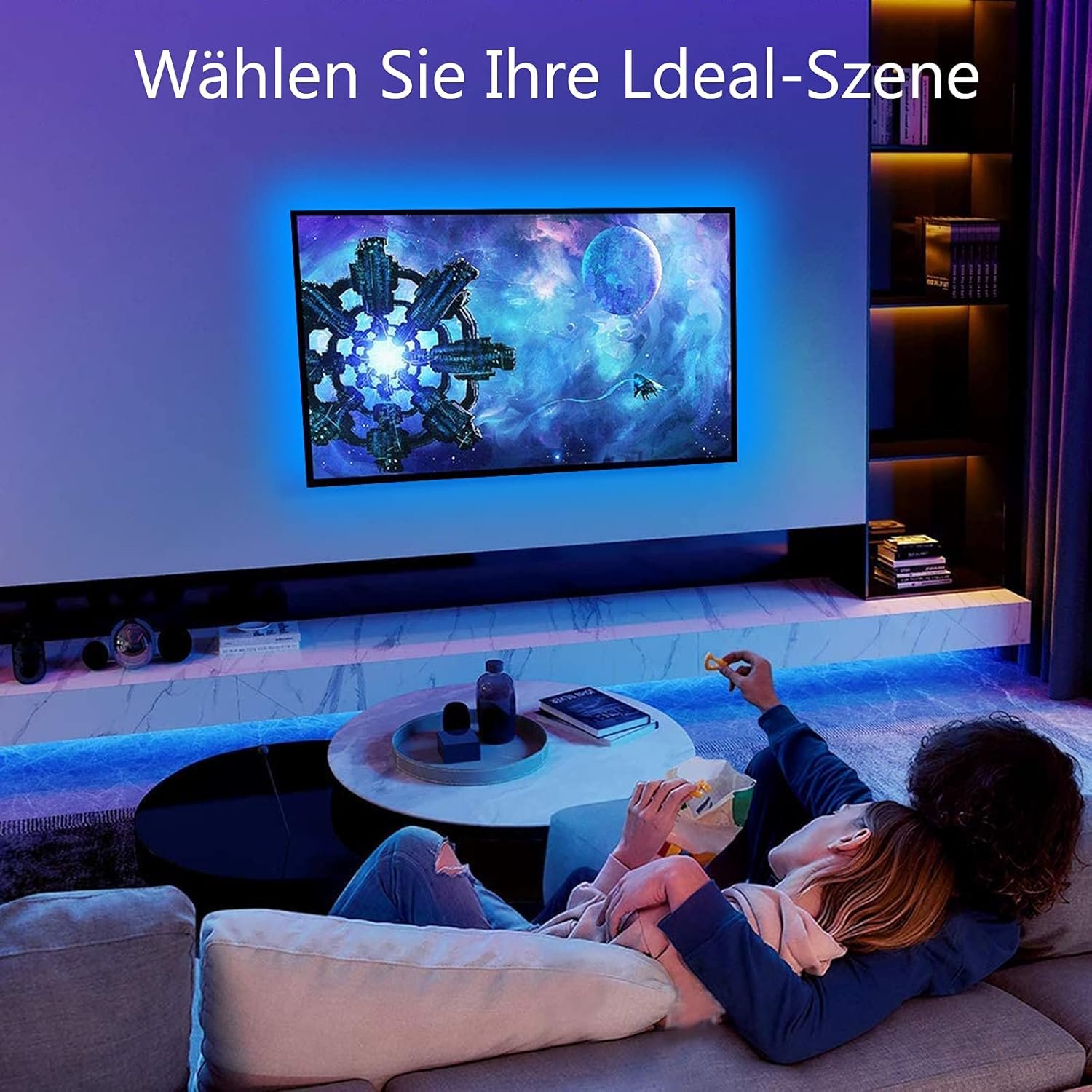 ALED Light Bluetooth LED Streiflen, 5050 5m RGB LED-Streifen Licht Smart-Telefon Kontrollierten RGB Lichtschlärm LED Lichtband 12V für Haus, Garten, Dekoration, Dekoration – Bild 6