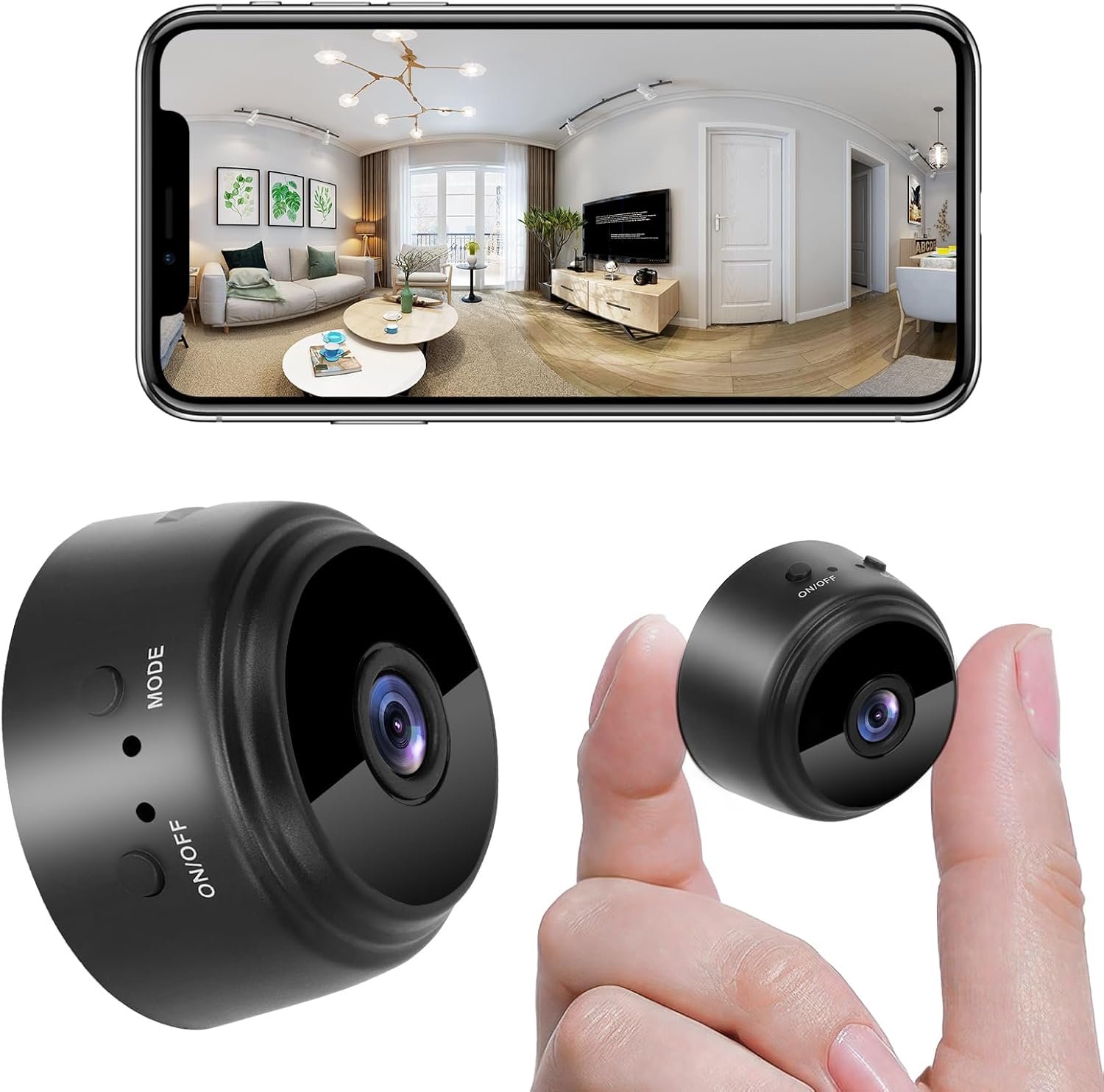 Mini Kamera 1080p Full Hd wlan mini überwachungskamera Live übertragung Handy App für Kamera überwachung ingen mit Akku Kleine Wifi Sicherhsitkamera Kompaukter Mikrokamera Beegungsmelder