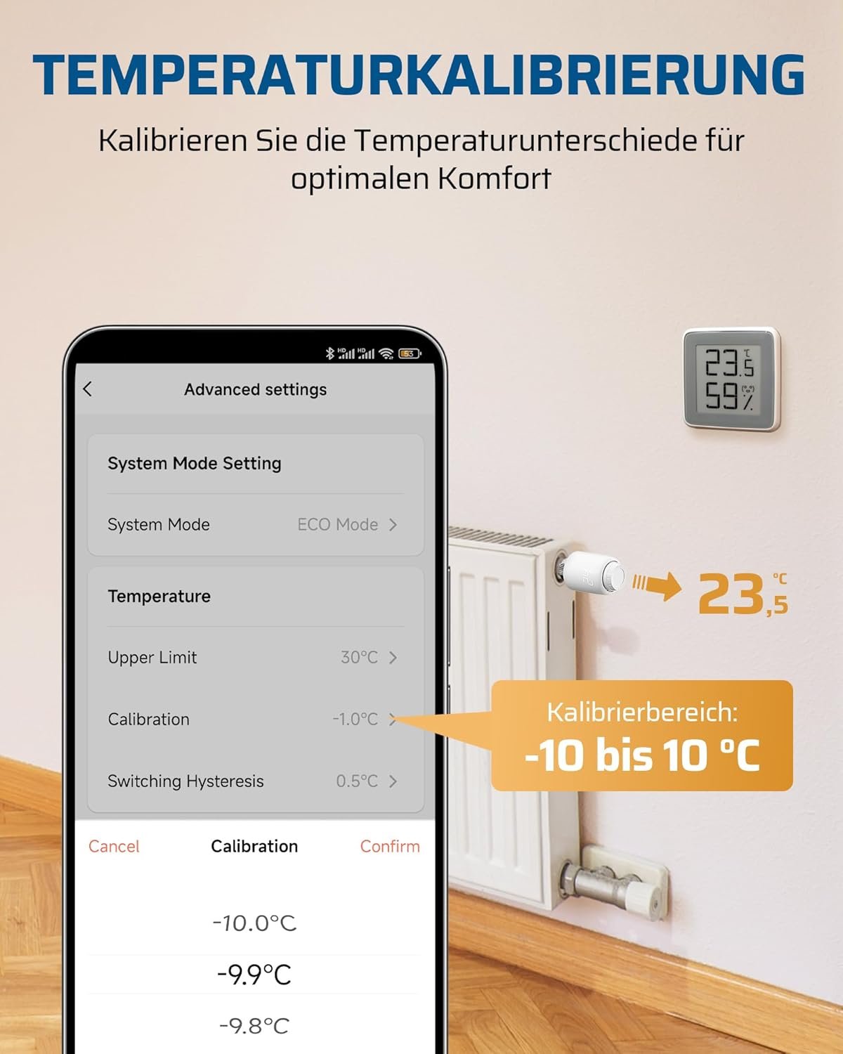 Dewenwils Smartes Heizkörperthermostat WiFi, Programmierbar Heizungsthermostat, Heizungssteuerung pro App, Kompatibel Mit Amazon Alexa & Google Assistent, Kein Gateway Erforderlich, Energiesparend – Bild 5