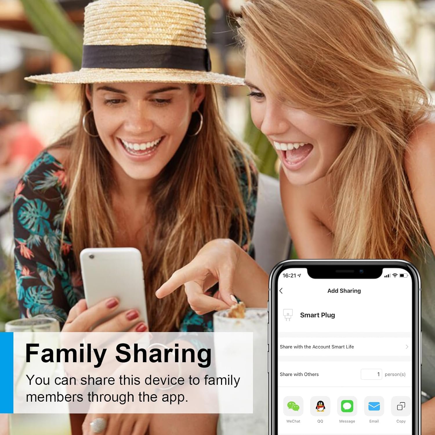 Alexa Steckdose Wlan MIT Strommessung 16A Antela Smart Steckdose Kompatibel Mit Google Home, Stromverbrauch Mioden, Smart Life App, 2,4GHz, 4 PCs – Bild 7