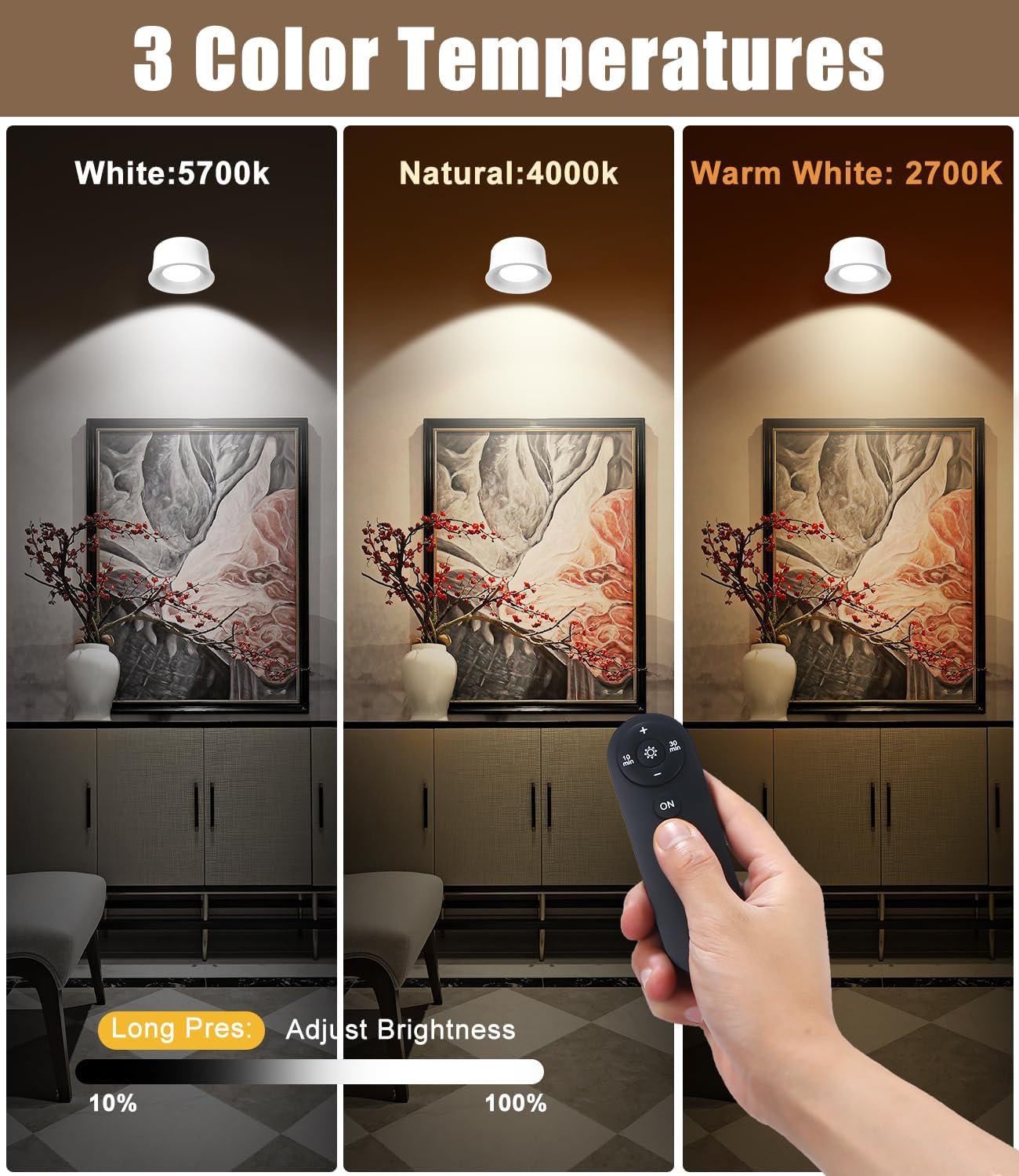 Yulado führte Wandhleuumpfte Kabellos 2 Stückes USB-Anschluss, Wandbeleiltung, 360 ° – Bild 6