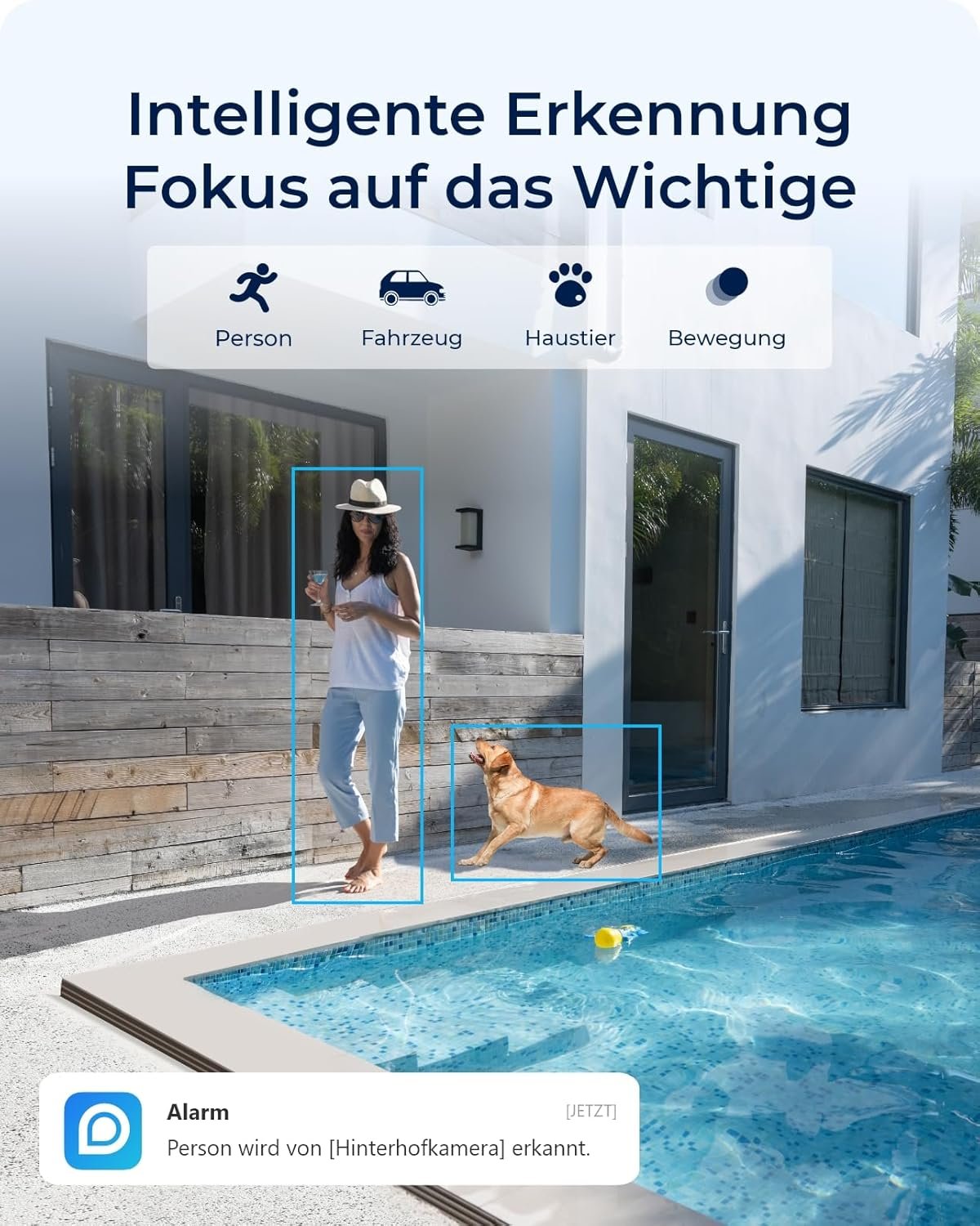Reolink 4K Pt Solar überwachungskamera aussen Set AKKU MIT Home Hub, 360 ° Schwenkbare, Farbnacht, Lokaler Speicher, Ohne Abo-Gebühren, Argus pt Ultra 2-Kamera-Set, Mit 6w Solarpan – Bild 6
