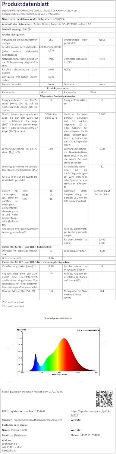 Wi-Fi Smart G9 LED Lampen, Kompatibel MIT Alexa /Google Home, AC 230V Stuflens Dimmbar, 2700K-6500K, Helligeit Einstellbar 1%-100%, 0,4-4W, 40lm-400LM, Timer Funkion G9 Intelligenz LED Glöhbirne, 3er Pack – Bild 7