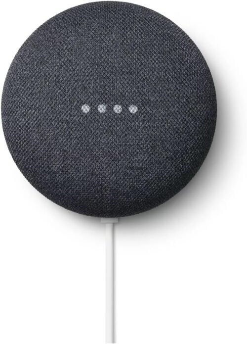Google Nest Mini 2. Generation Kabelloser Bluetooth-Lautsprecher (Anthrazit)
