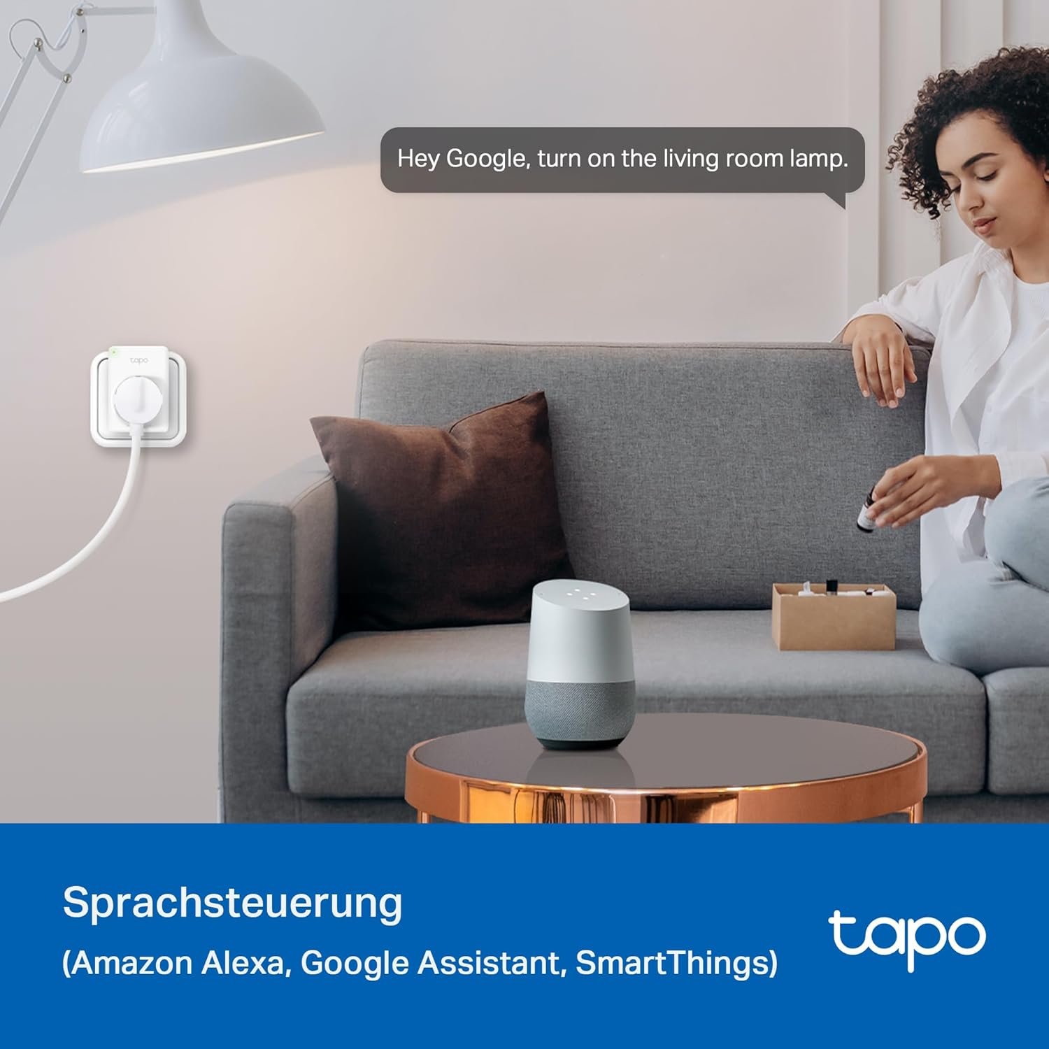 TP-Link Tapo Smart Wlan Steckdose Tapo P110 MIT EnergieverbrauchsKontrolle, Smart Home Alexa Steckdose, Funktionier mit Alexa, Google Home, Sprachsteinung, FernzugriFe, Kein Hub Notwendig, Mini – Bild 5