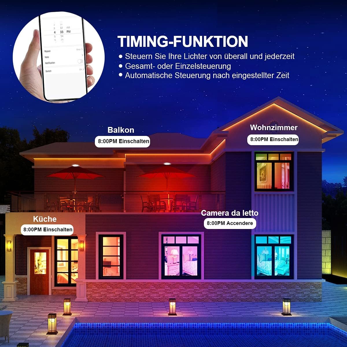 Extrastar Smart LED Kerze Lampe E27, 6W Guhbirne 2700-6500K Dimmbar Birne 16 Milles, auf Nur 2,4 GHz Netzwerk, Kompatibel MIT mit Alexa und Google Home, 2 Stückk – Bild 6