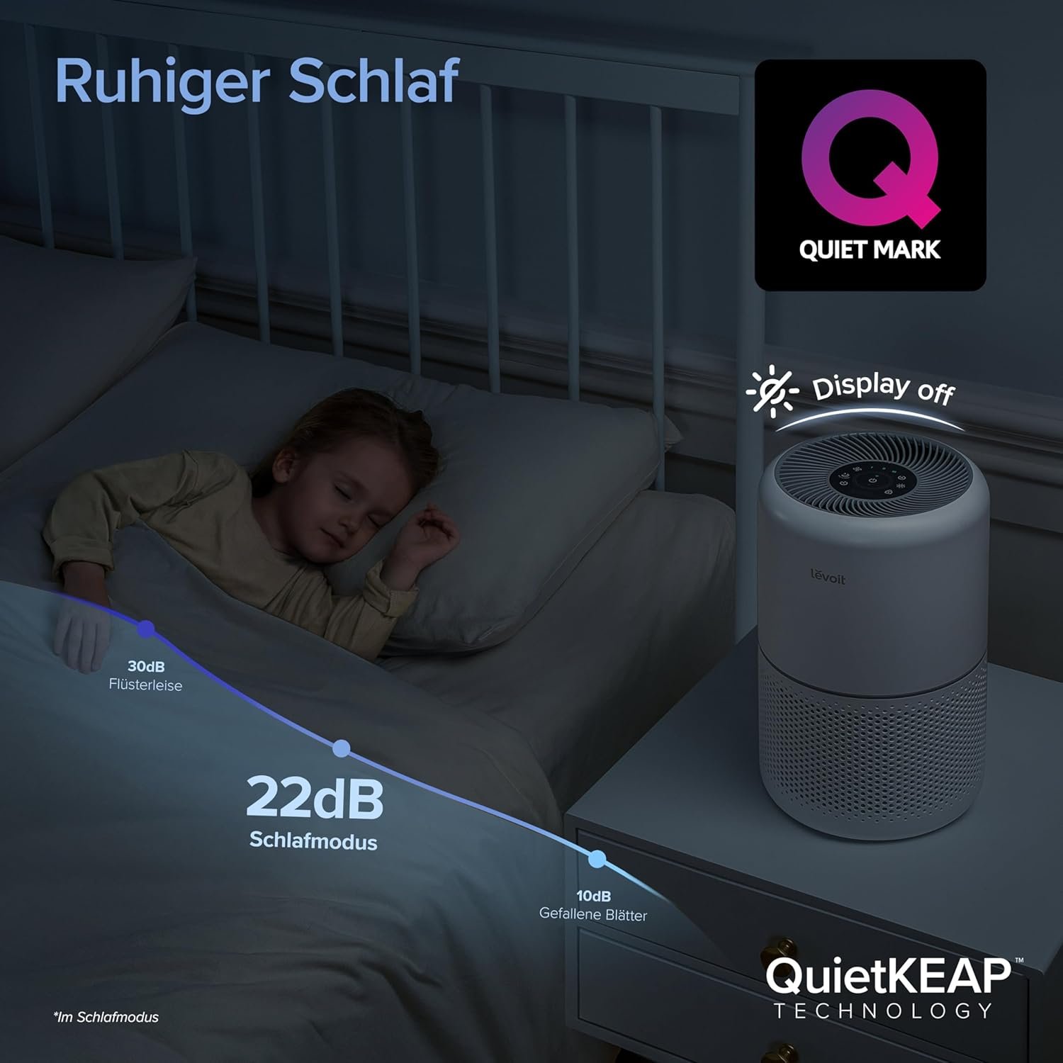 Levoit luftreiniger Allergiker mit Hepa Gegen 99,97 Prozent Schimmel Staub Pollen Pollen – Bild 7