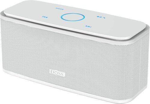 Doss Bluetooth Lautsprecher, Soundbox Musikbox Bluetooth Box Mit Dualen Bass-Trebibern, 20h Akku, Touch Control, IPX5 Wasserdicht, Bloototh Lautspecher für