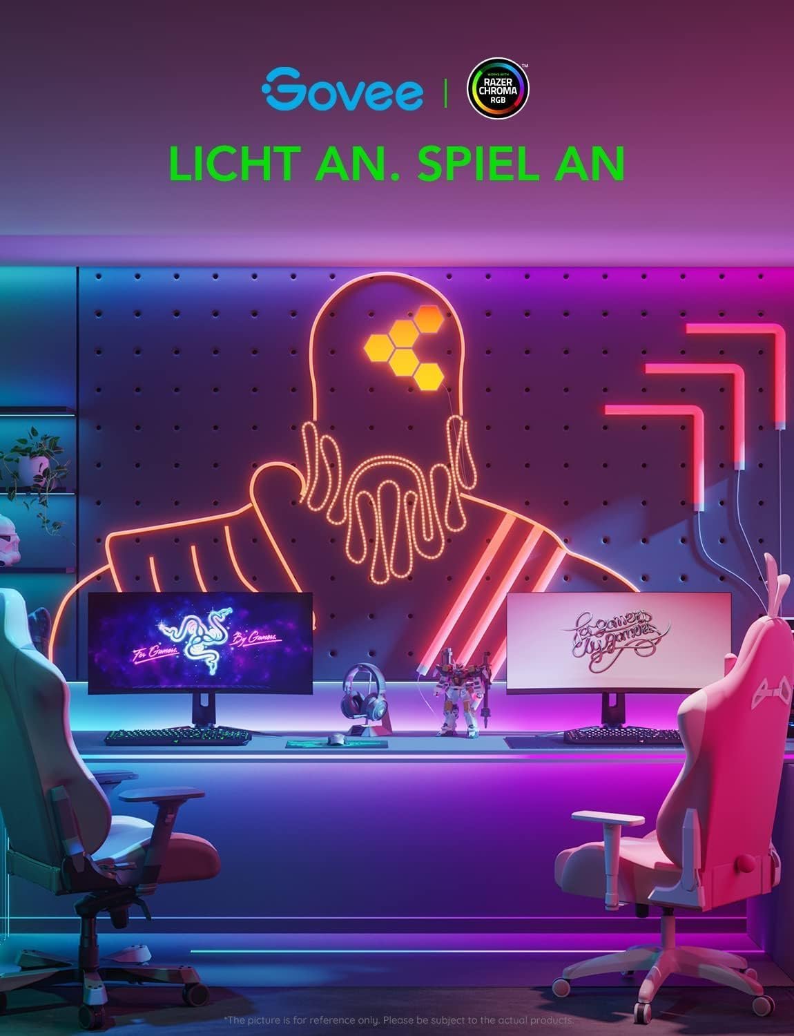 Govee Rgbic Pro 5m, Smart LED-Streifen-FunktionTerert MIT Alexa und Google Assistent, Beschichtband Lichterkette LED Liste Sync MIT Musik, App-Steuerung, Farbwechsel, Geeignet für Zuhause – Bild 3