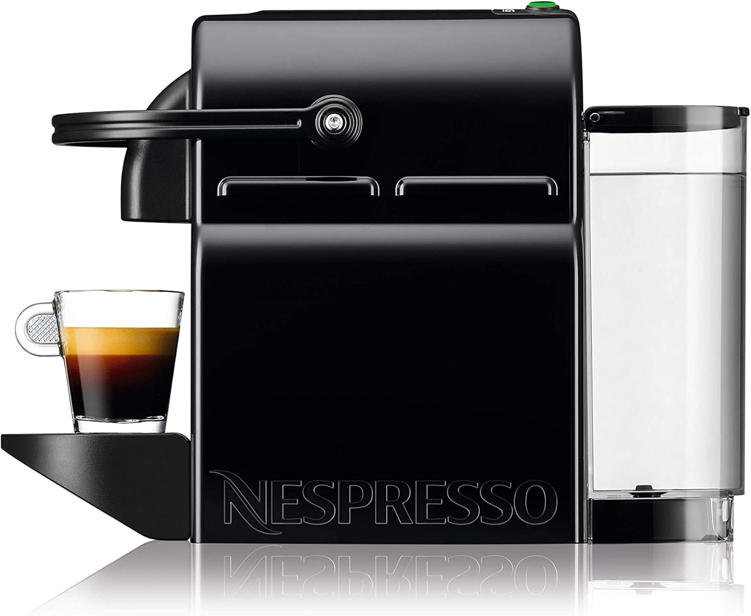Nespresso de'longhi en 80.b Inissia kapselmaschine, Hochdruckpumpe und Energiesparfunkion, Automatische Power von 9 minuten, Tassenfülmenge für Espresso und Lungo, 0,7 l Wassertank, Schwarz, Schwarz, Schwarz – Bild 5
