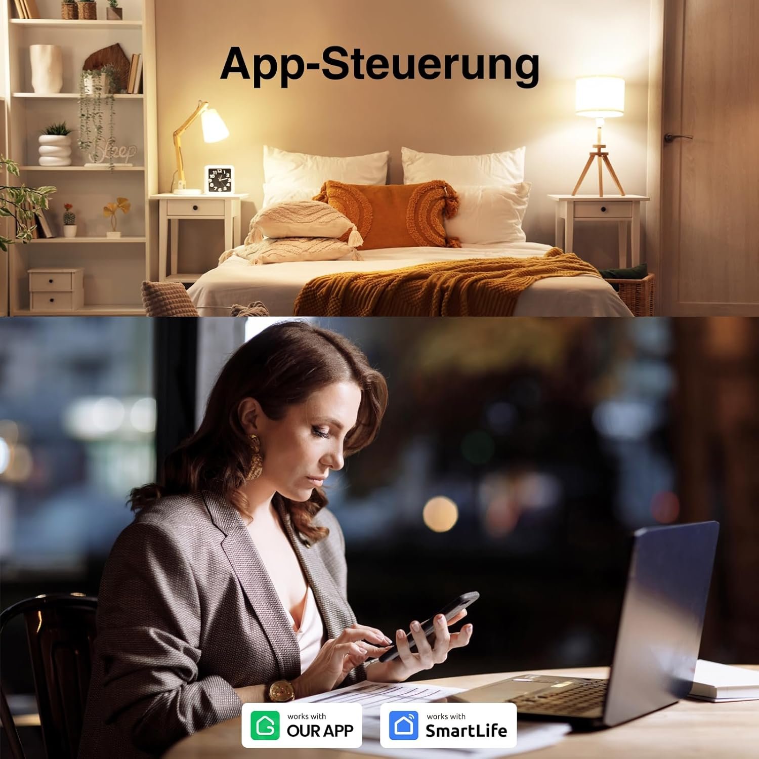 Ghome Smart Steckdose MIT Strommessung, 16A Wlan Steckdose Kompatibel Mit Alexa/Google Home, App Fernbedienung, Sprachsteuerung, Zeitplan und Timer, Nur auf 2,4 GHz WiFi – Bild 5