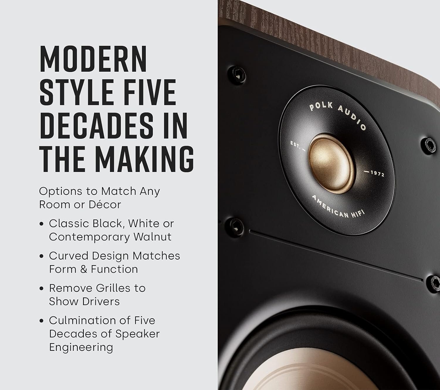 Polk Audio Signature Elite ES10 Hochauflösende Surroundlautprecher für Heimkino, Stereo Lautspecher, Satelliten-Lautspecher, Hifi, Hi-Res Zertifizier, Kompatibel Mit Dolby Atmoots und DTs: X (Paun (Paun)) – Bild 3