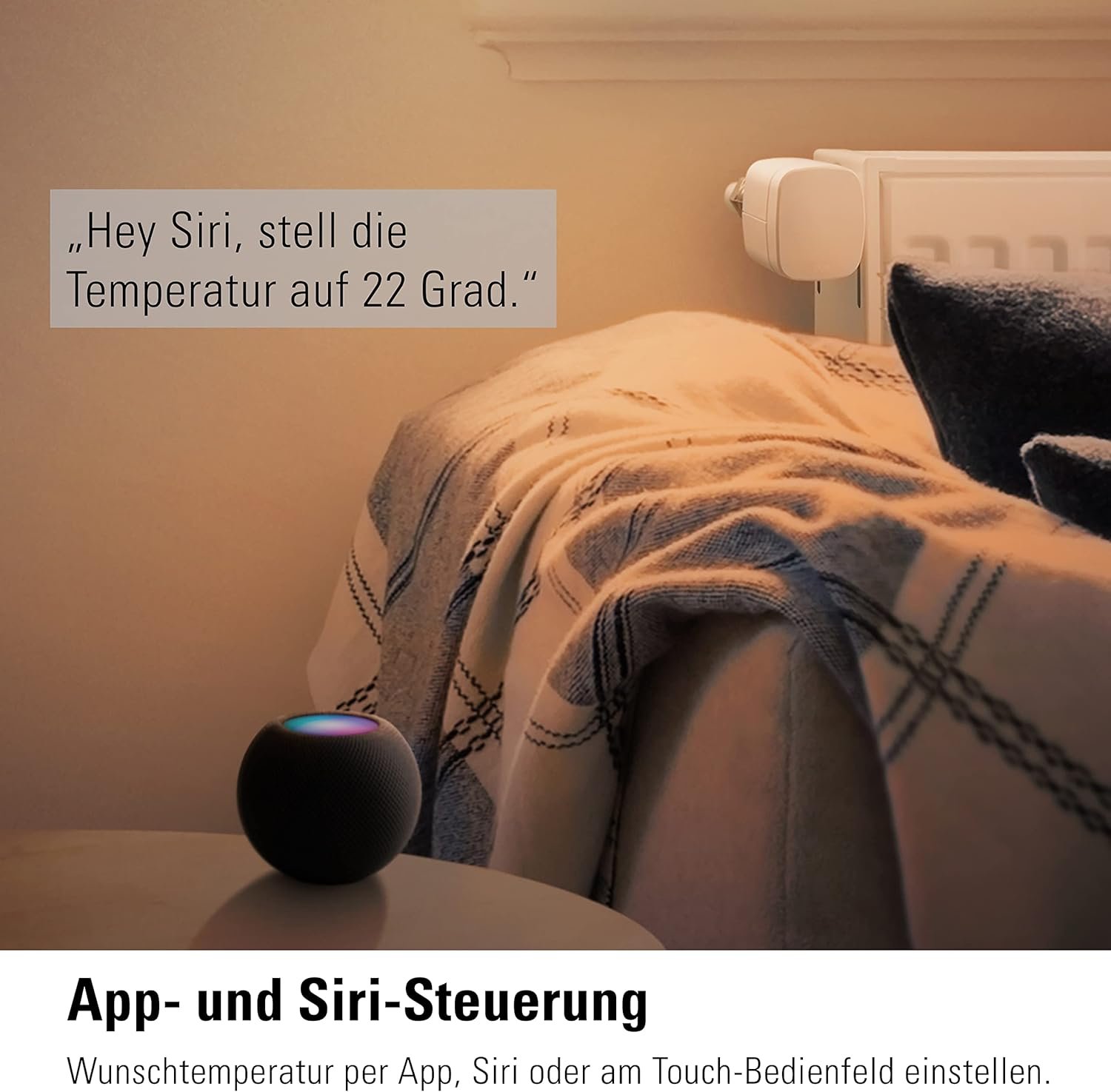 Eve Thermo (Apple Home) - Smartes Heizkörperthermostat, Spart Heizkost, Moderne Heizungssteuer (App/Zeitplaune/Anwesenheit), Einfach Installierer, Für Gämgige HeizKörperventile, Bluetooth/Thread/Thread/Thread/Thread/Thread/Thread – Bild 5