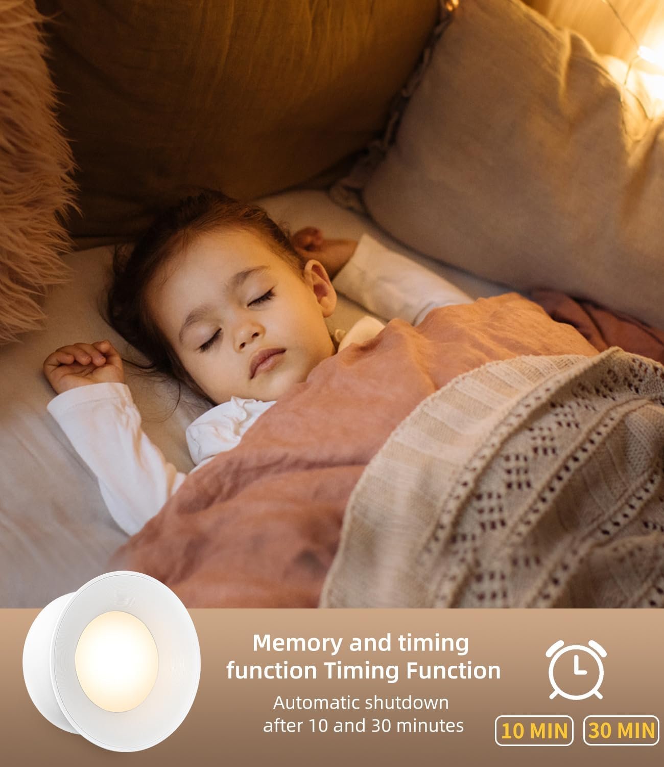 Yulado führte Wandhleuumpfte Kabellos 2 Stückes USB-Anschluss, Wandbeleiltung, 360 ° – Bild 2