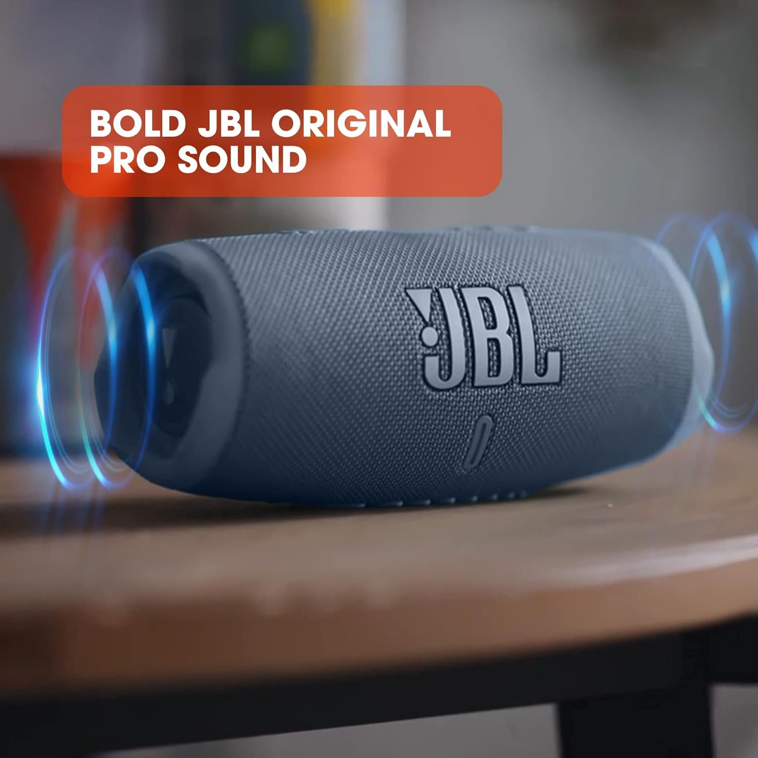 JBL Ladung 5 Bluetooth-Lautsprecher-Benzin-Blau-Wasserfeste, tragbare Boombox MIT Integrierter Powerbank-Eine Akku-Ladung für bis Zu 20 Stunden Kabellosen Musikgenuss – Bild 2